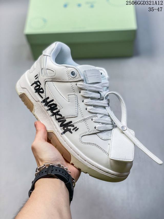 Off-White C O Virgil Abloh 杨幂同款Out Of Office Low-Top Leather Ow联名 箭头Off-White 重磅