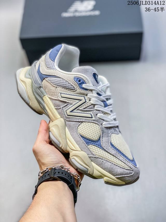 公司级New Balance 公司级版本 Nb9060 联名款 复古休闲运动慢跑鞋 鞋款灵感源自设计师本人对夏日的怀日回忆。鞋面大身由空间双格及磨砂鞋面拼接而生