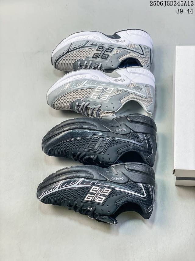 39-44 纪梵希欧洲站新款男士真皮厚底运动休闲鞋舒适透气网布拼接时尚百搭男鞋 编码：06Jgd345A13