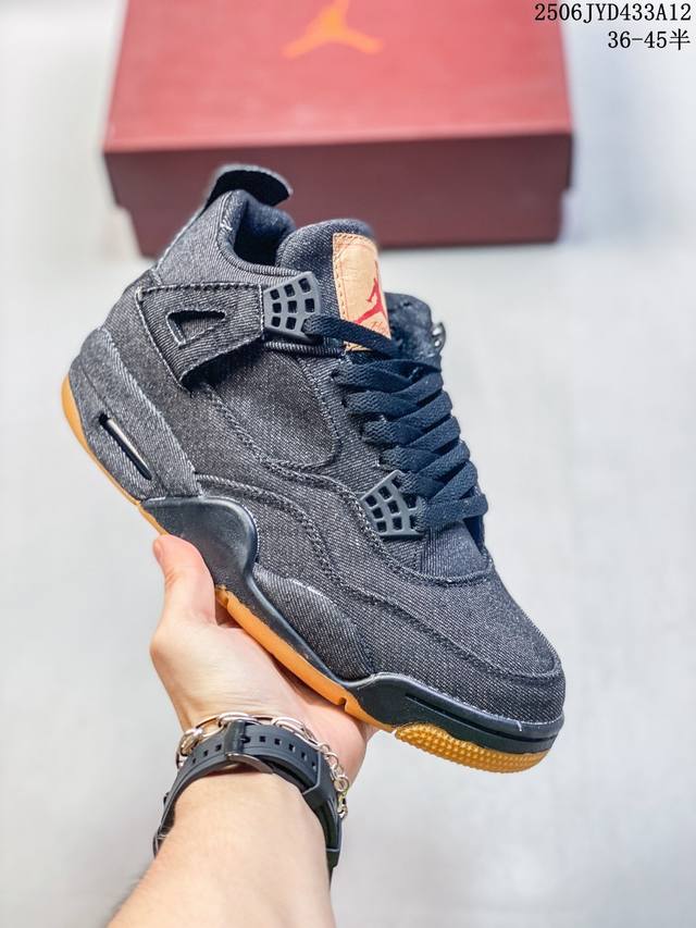 真标耐克Nike Air Jordan 4 Retro 迈克尔 乔丹Aj4代中帮复古休闲运动文化篮球鞋 货号:Dc9533-001 尺码:36 36.5 37.