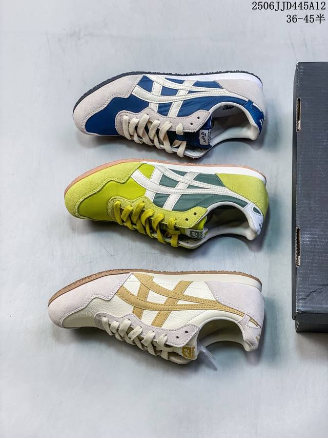 公司级Asics 亚瑟士 男女鞋真标半码制 日产经典老牌-鬼塚虎 Onitsuka Tiger Mexico 66经典墨西哥系列复古经典百搭板鞋休闲运动鞋慢跑鞋