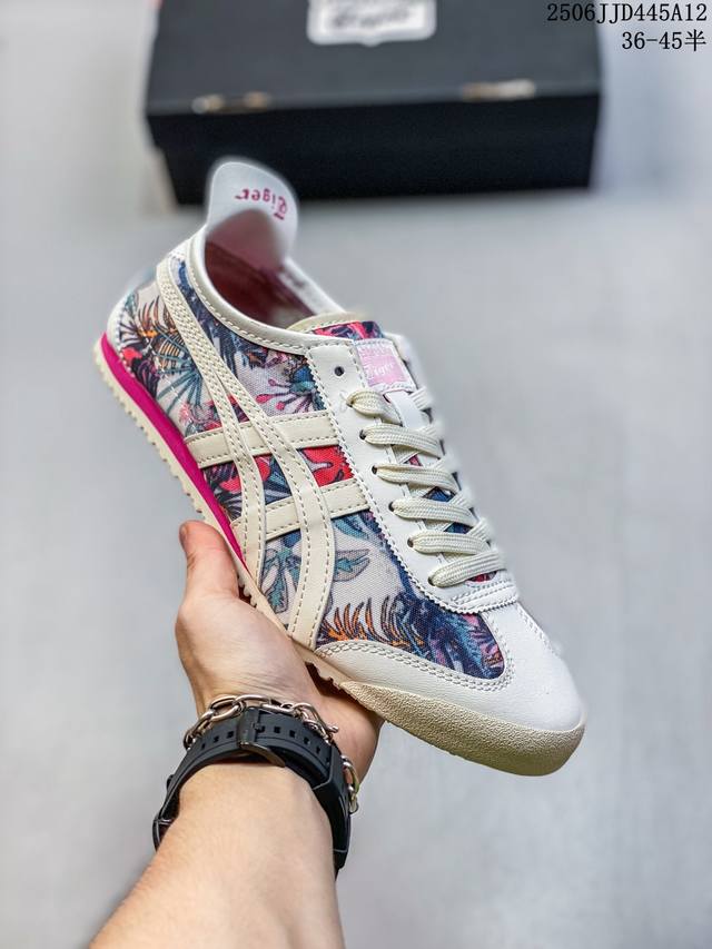 公司级Asics 亚瑟士 男女鞋真标半码制 日产经典老牌-鬼塚虎 Onitsuka Tiger Mexico 66经典墨西哥系列复古经典百搭板鞋休闲运动鞋慢跑鞋