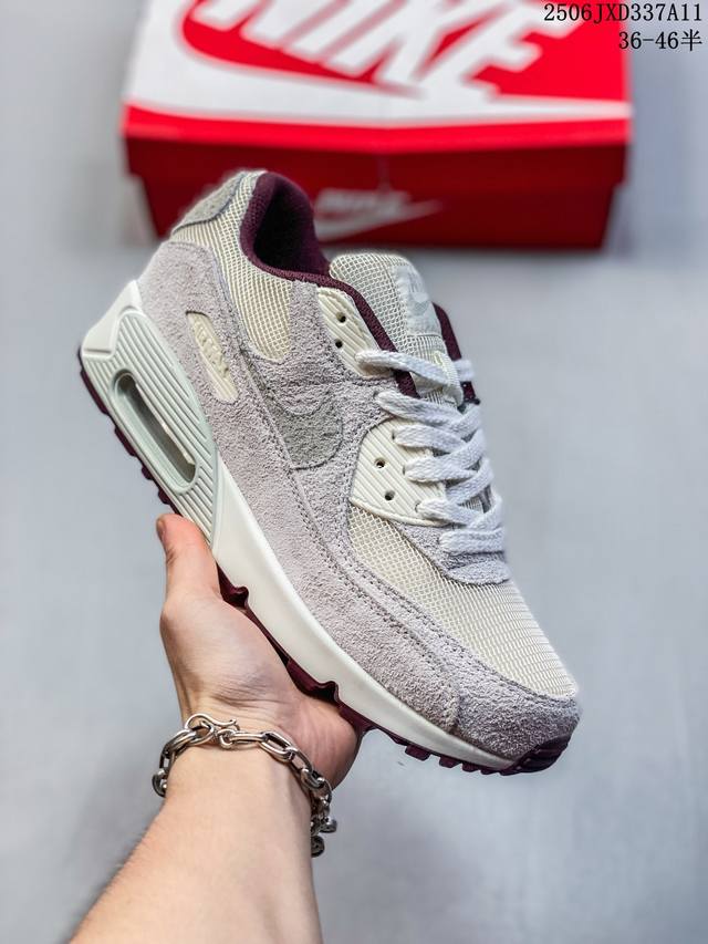 Q司级Nike Air Max 90 初代复古气垫百搭休闲运动慢跑鞋复古小气垫史上第一双可视气垫跑鞋 凭借着 Air Max 气垫带来的舒适脚感和鞋面面料上的不