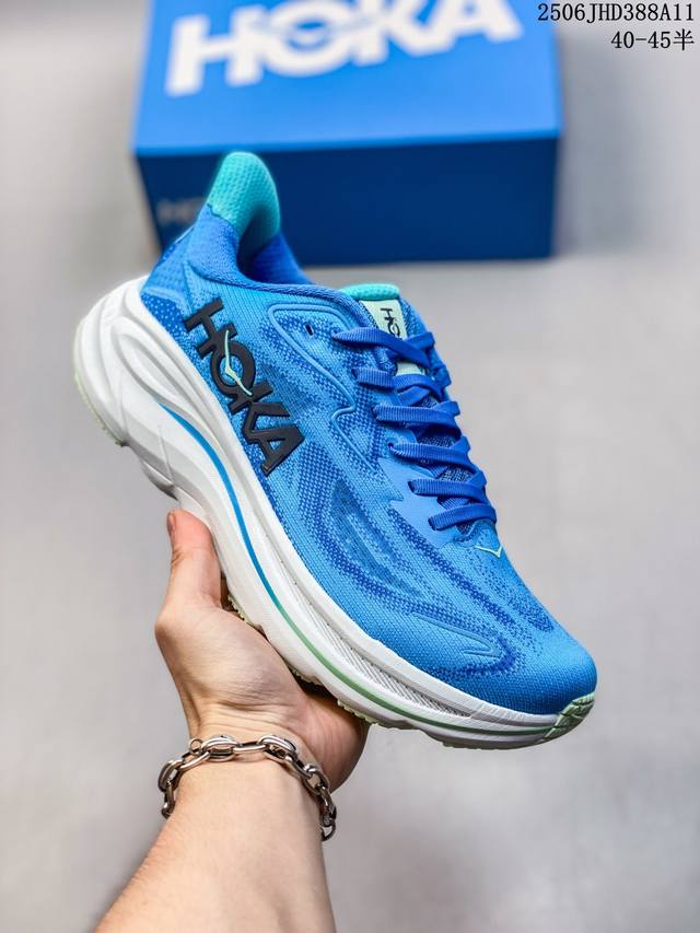 真标带半码 Hoka One One Clifton 10 舒适百搭 低帮跑步鞋 男女款 尺码：见图 编码：06Jhd388A11