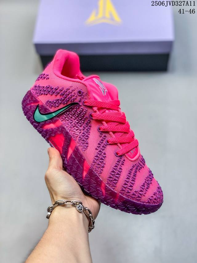 Ja3莫兰特3代粉搭配全掌Zoomx缓震泡棉中底实战运动 尺码：见图 编码：06Jvd327A11