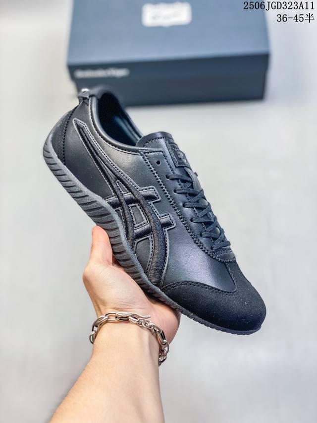 亚瑟士 Onitsuka Tiger鬼塚虎 Mexico 66 Driving 舒适 防滑耐磨 低帮 生活休闲鞋 男女同款 货号: 1183C306-001 S