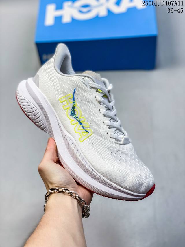 Hoka One One独特的竞训鞋,主打舒适软弹Hokamach马赫6#竞速跑鞋 Hoka Mach 6 轻盈且富有弹性的舒适感！迄今为止最轻量灵敏的Mach