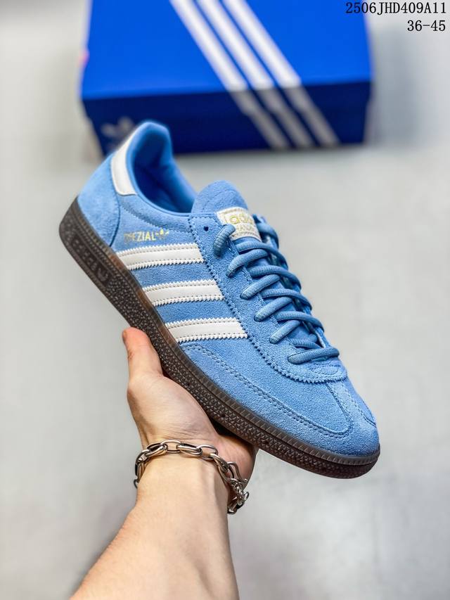 Adidas Handball Spezial 三叶草手球特别版圣帕特里克节联名款 全鞋采用Yezzy500一样的皮料 进口长绒皮，特殊工艺技术 原盒包装 牛筋