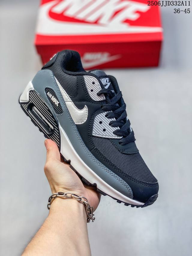 Nike耐克运动鞋男女鞋 Air Max 90 健身运动跑鞋休闲鞋 复古风十足！Air Max 90 作为 Nike 旗下最经典的鞋型之一，凭借着百搭的造型，获
