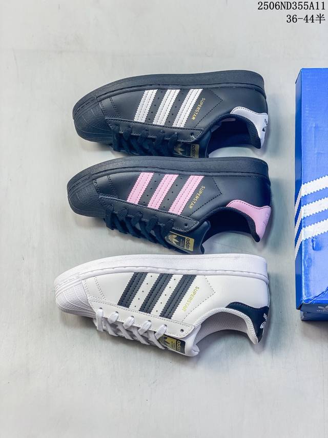 Ad Originals Superstar 经典复古贝壳头板鞋 Eg4959 诞生于1969年 是第一双将全皮面鞋 身与橡胶鞋头结合在一起的低帮篮球鞋 Sup