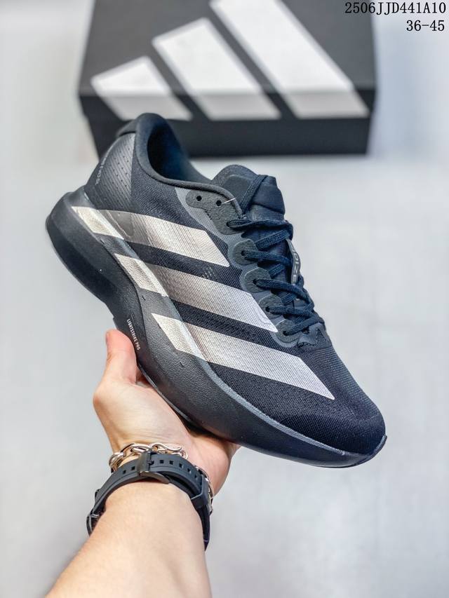 真标带半码 Adidas Adizero Evo Sl 箱根驿传 马拉松专用跑步鞋白黑红Js1182 尺码：见图 编码：06Jjd441A10
