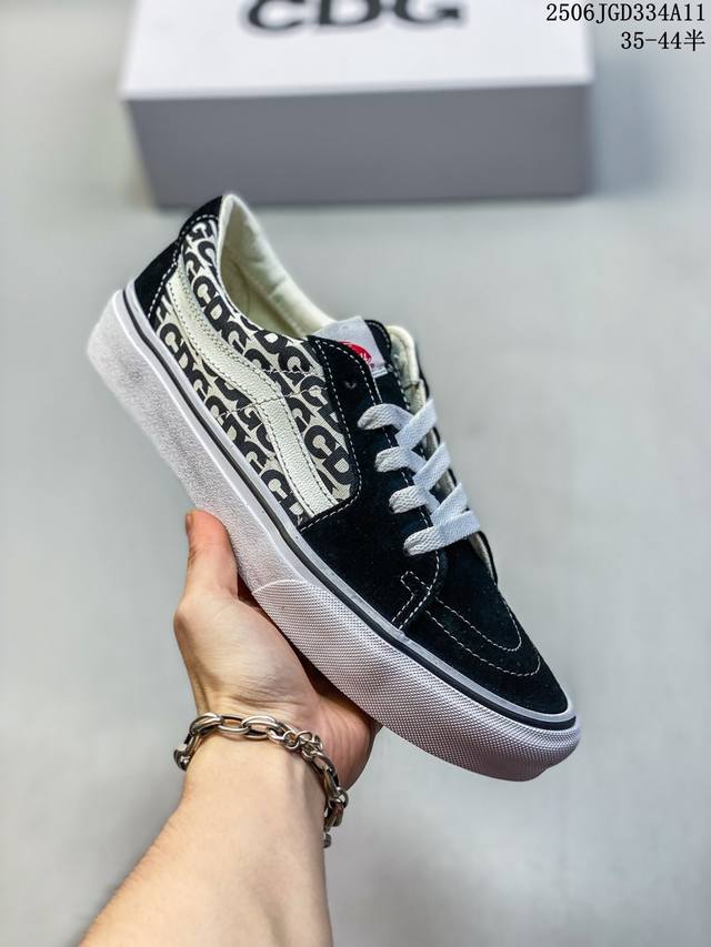 Fear Of God X Sk8-Low Dx White Black Fog低帮 帆布鞋男女同款黑白 Vans帆布鞋热销榜 Sk8-Low 35-44 编码