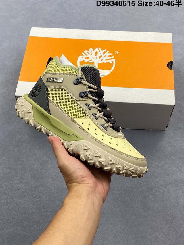 Timberland 添柏岚 男鞋 采用耐磨猪巴革鞋面材质，内嵌低密度缓震Pu乳胶鞋垫，轻量橡胶大底全球领先户外品牌 添柏岚Timberland Atr Mid