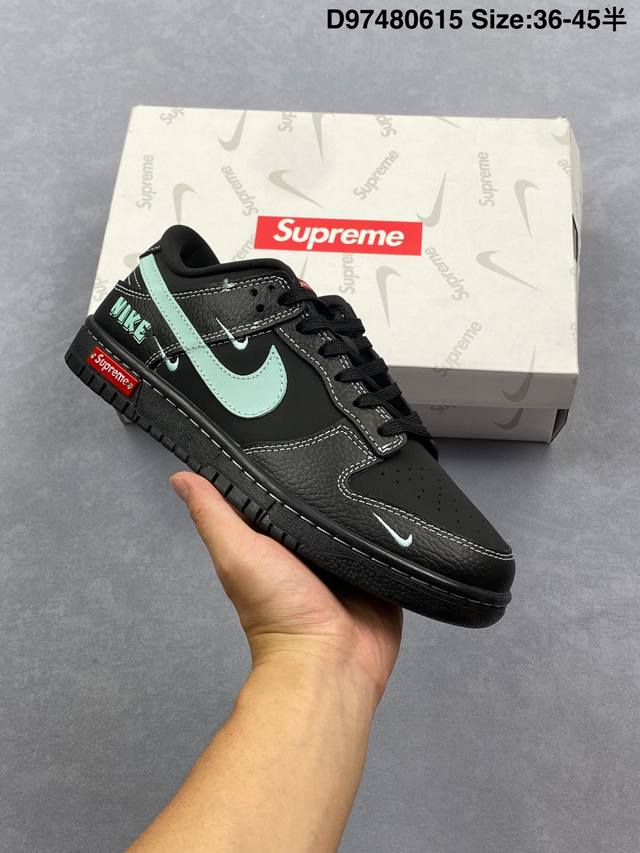 耐克Nike Dunk Low 扣篮系列 复古低帮休闲运动滑板板鞋采用脚感柔软舒适Zoomair气垫有效吸收滑板等极限运动在落地时带来的冲击力 为街头运动者们提