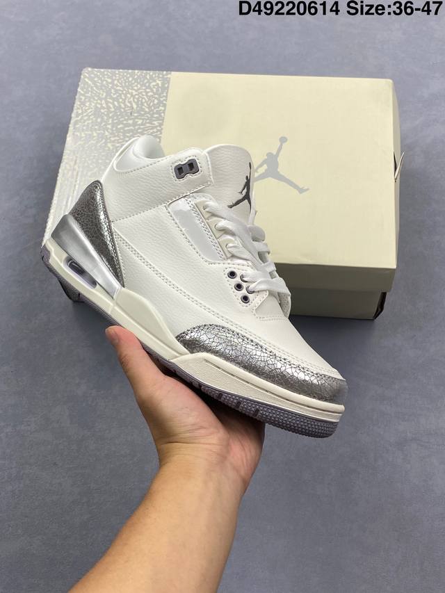 真标Nike Air Jordan 3 Retro 迈克尔 乔丹Aj3代中帮复古休闲运动文化篮球鞋 货号:Ck9246- 尺码:36 36.5 37.5 38