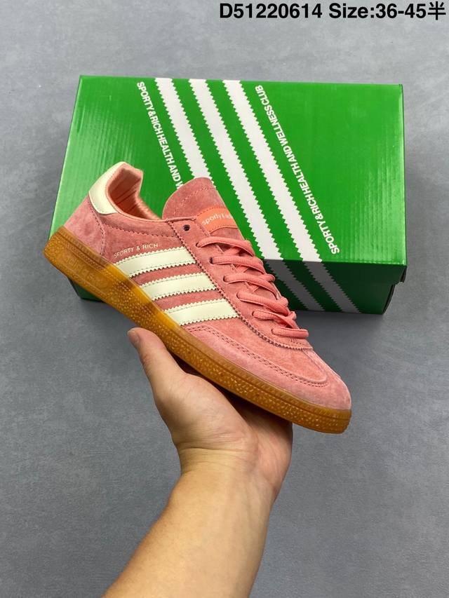 Ad Handball Spezial Sporty&Rich 阿迪达斯经典款复古休闲板鞋 货号：Ih2610 尺码：36-45带半码 编码：D51220614