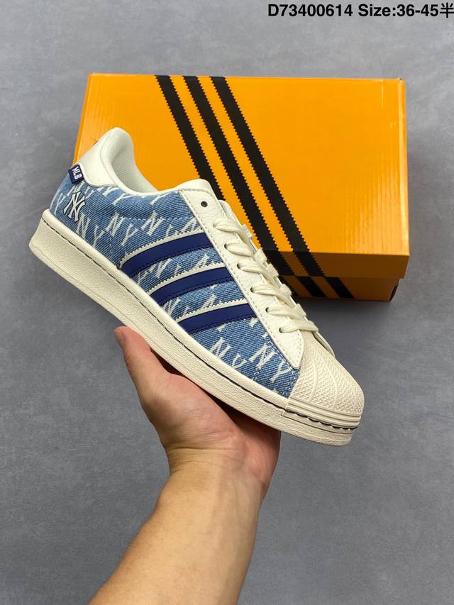 阿迪达斯Ad Originals Superstar 经典贝壳头休闲板鞋 纯白 B27136 纯原鞋楦 立体Logo 国内最高工艺 原装超软一体蓝底 头层抗裂牛