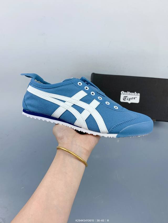 公司级Onitsuka Tiger鬼塚虎 Mexico 66 Slip-On 一脚蹬低帮夏季透气运动休闲鞋 Size：如图 编码：K295K5410615