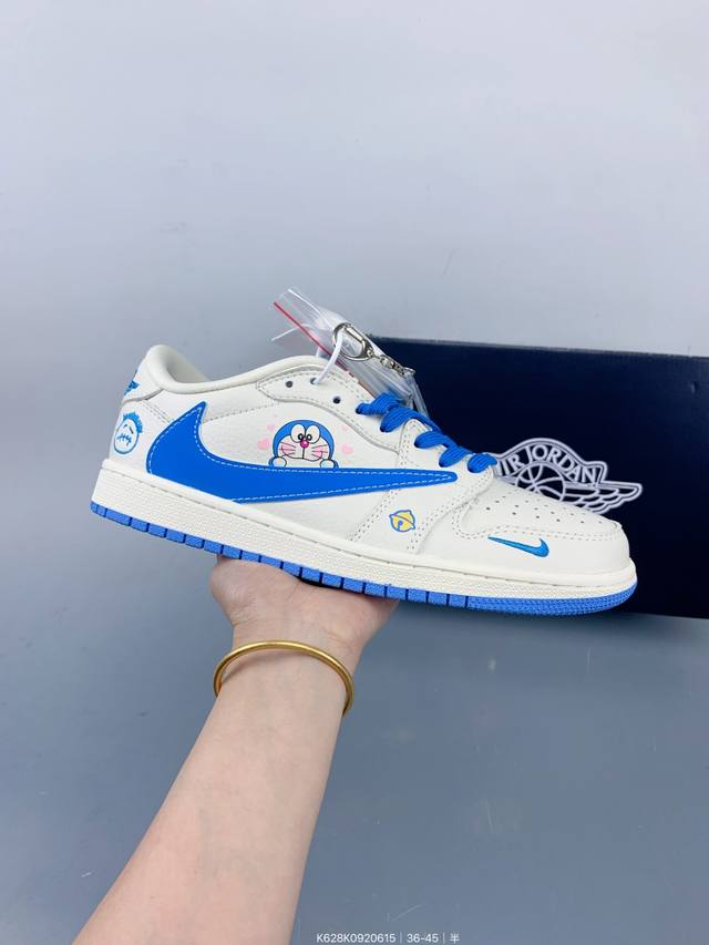 Travis Scott X Fragment Design X Jordan Air Jordan 1 Low Og Sp “叮当猫” 多方联名合作融合了Tr