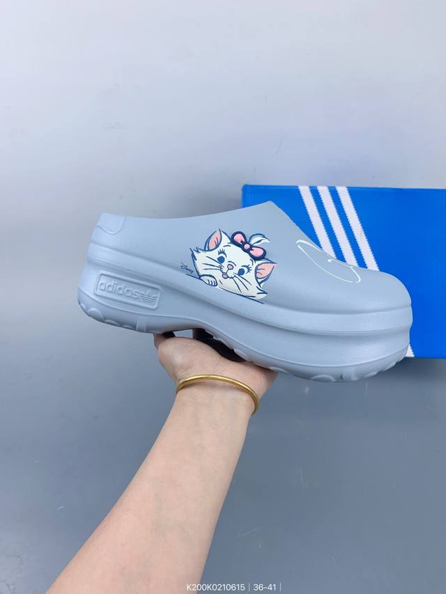 Hello Kitty X Adidas Adifom Stan Smith Platform Mule 新品穆勒厨师拖鞋 Size：如图 编码：K200K02