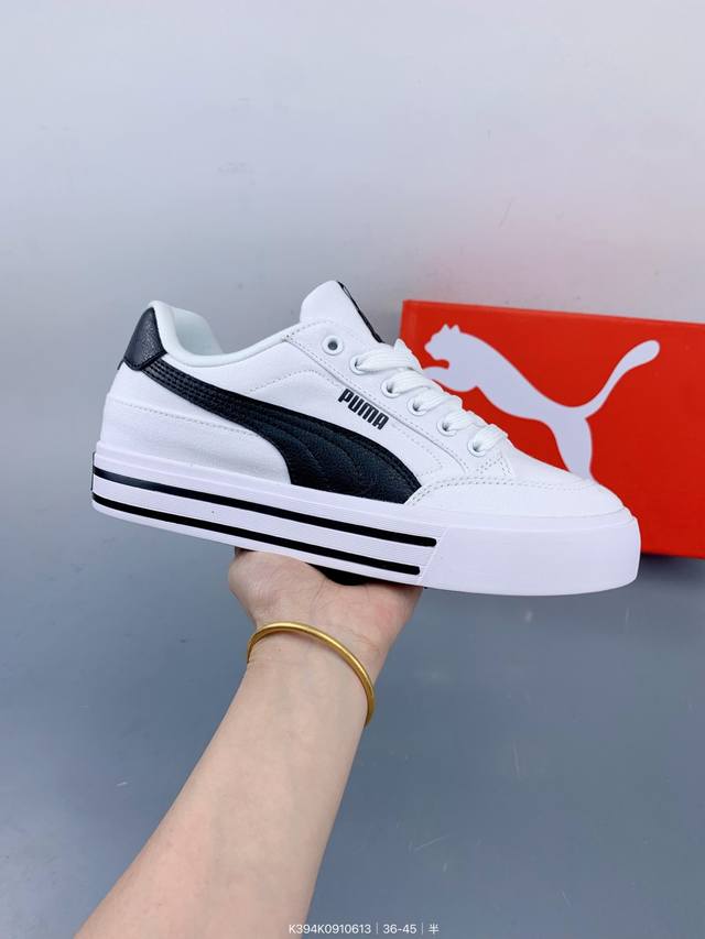 Puma彪马男女Court Classic Vulc Fs运动休闲鞋 初夏少年感Ootd｜氛围感工装Look真的不出错！材质上，鞋面布料透气，穿久了脚也不闷热。