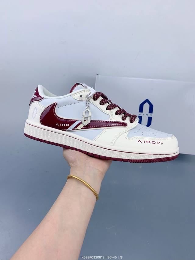 Travis Scott X Fragment Design X Jordan Air Jordan 1 Low Og Sp “问界联名 金瑞红” 多方联名合作
