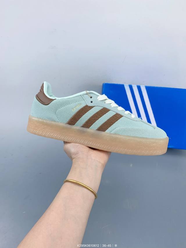Adidas Originals Samba Og”Spd“桑巴舞系列绅士德训足球风百搭低帮休闲运动板鞋 Size：如图 编码：K295K0610612
