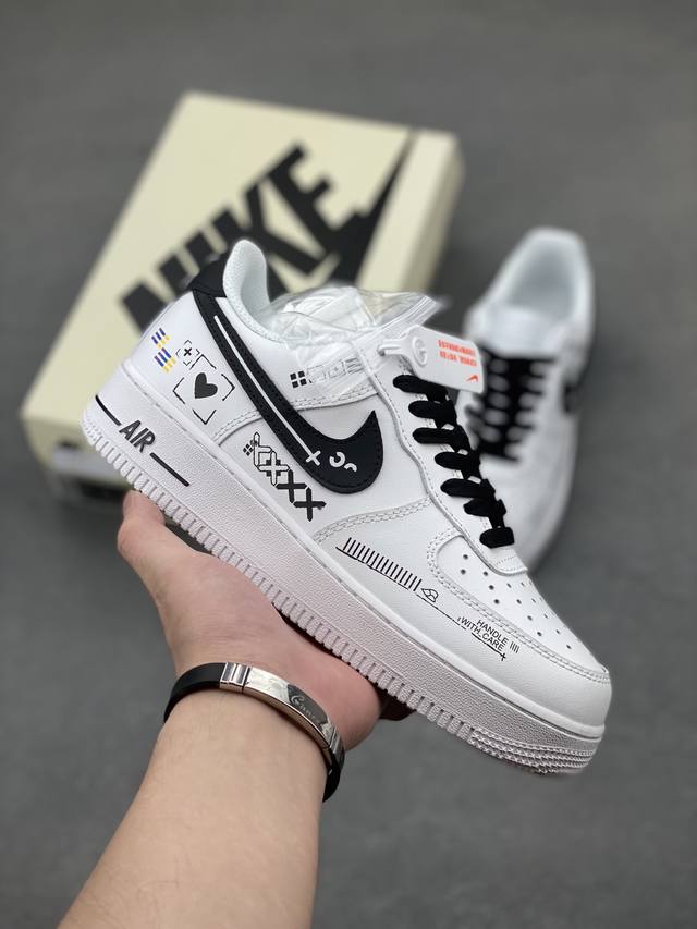 海外限量发售！公司级Nike Air Force 1 '07 Low 空军一号 低帮 运动鞋 休闲鞋 折边针车 工艺难度大 原楦头原纸板 原装鞋盒 定制五金配件