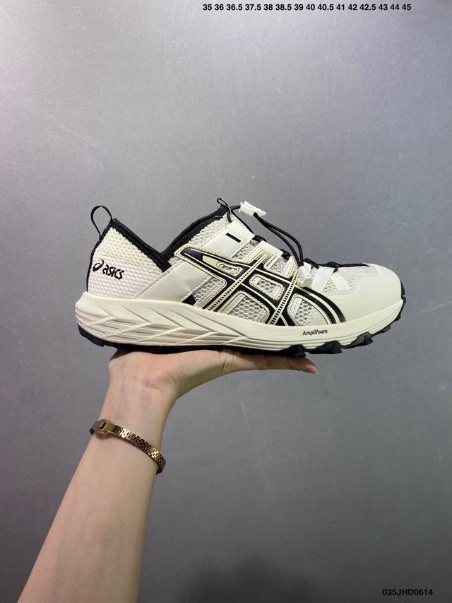 亚瑟士 Asics Gel-Sonomase 运动休闲透气原档案据数开发楦型纸版 洞洞鞋面，更贴合脚型和舒适透气，后跟稳定片带来合脚舒适的穿着感优化后的Gel，