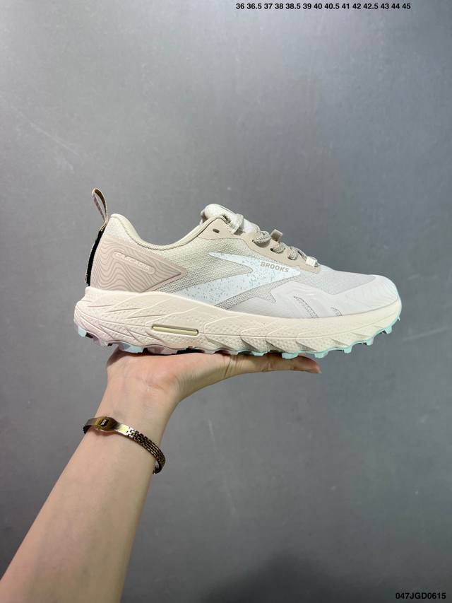 布鲁克斯Brooks 新款男鞋 Cascadia 17系列 户外山地越野跑鞋 缓震透气舒适 专业马拉松 运动跑步鞋男 码数如图 Id：047Jgd0615