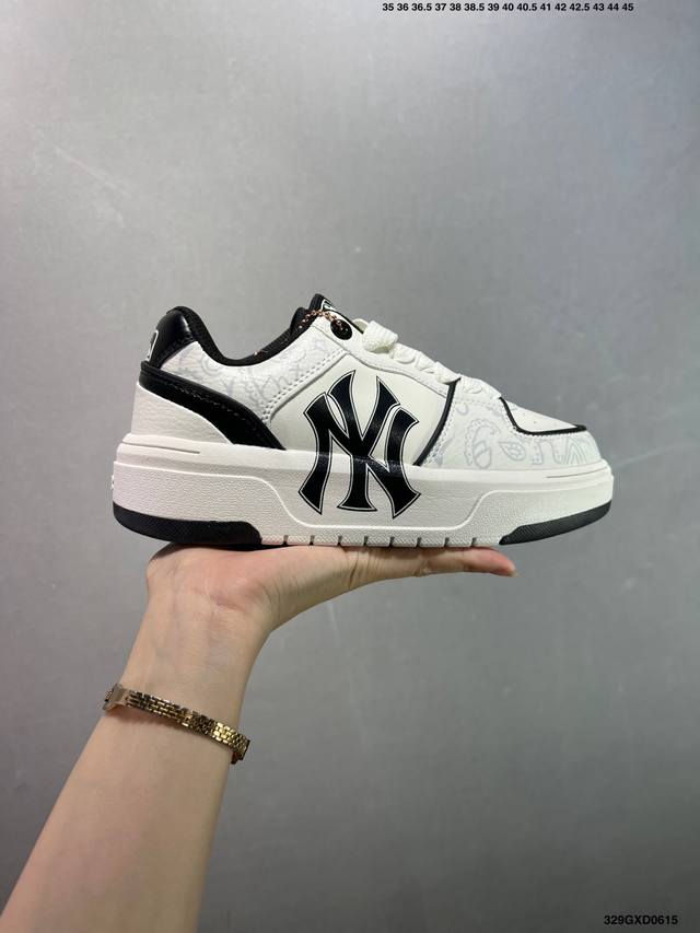 公司级Mlb Ny 印花网红老爹鞋 涂鸦恶作剧 内增高6Cm 原厂原档案数据开发 进口纳米材质 原厂全套手提袋 原盒雷射防伪标包装 官方货号: 3Asxca12