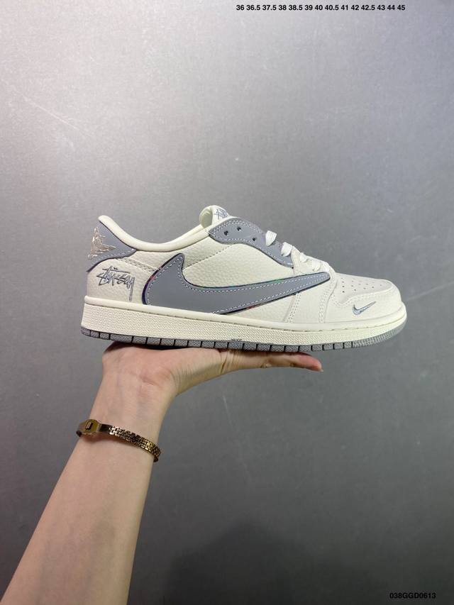 公司级Air Jordan Aj1 Low 低帮系列定制配色Wg8850-012 原厂内置气垫魔块 A模大底 头层小牛皮 鞋舌Aj原厂专用牛津布+Aj专用反口珍