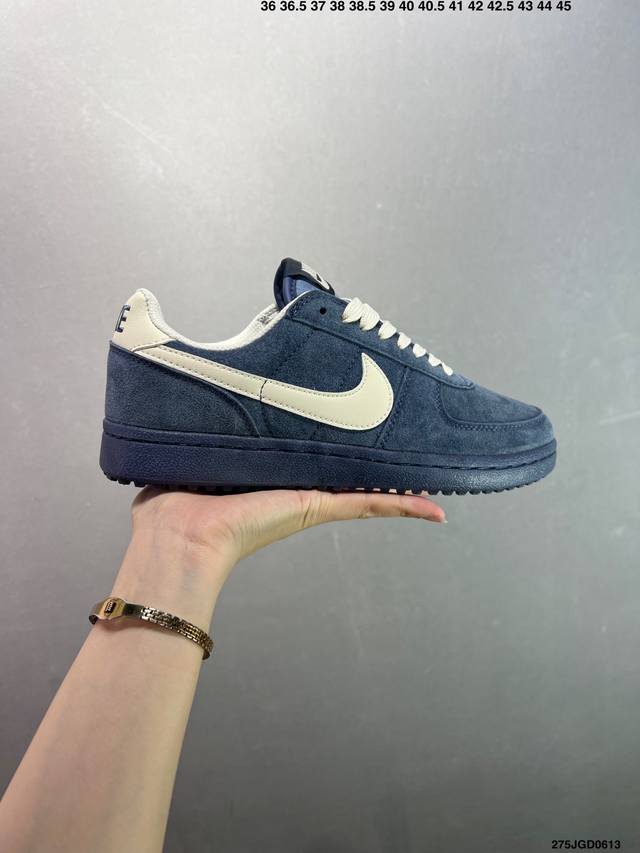 Nike Wmns Nike Field General复古单品 公司级Nike Feld General 耐磨透气 低帮 复古篮球鞋 男女同款 货号：Fz55