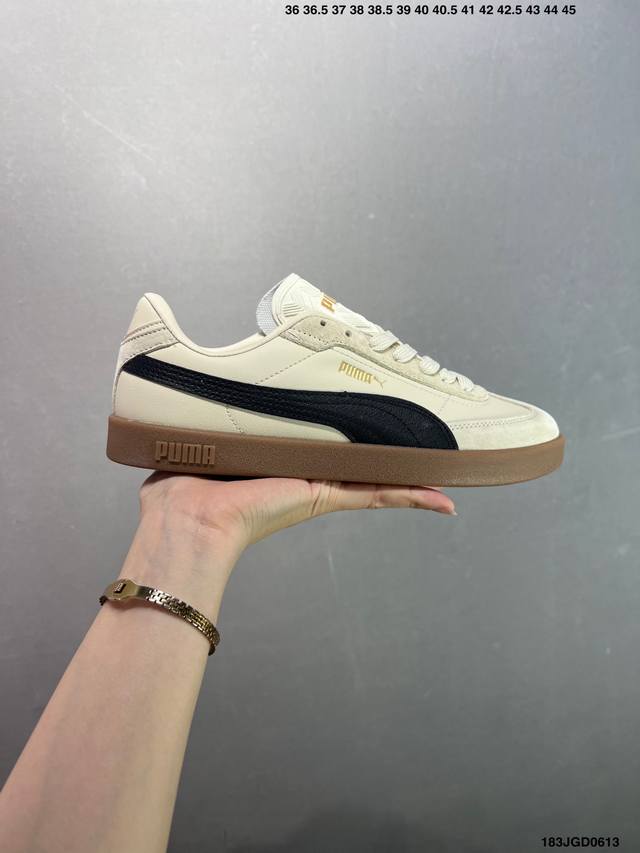 Puma Palermo 百搭单品 简约大方的造型设计，给人以随性休闲的时尚格调，穿着舒适轻便，运动灵活自如，满足日常个性穿搭 货号：396463 55 尺码：