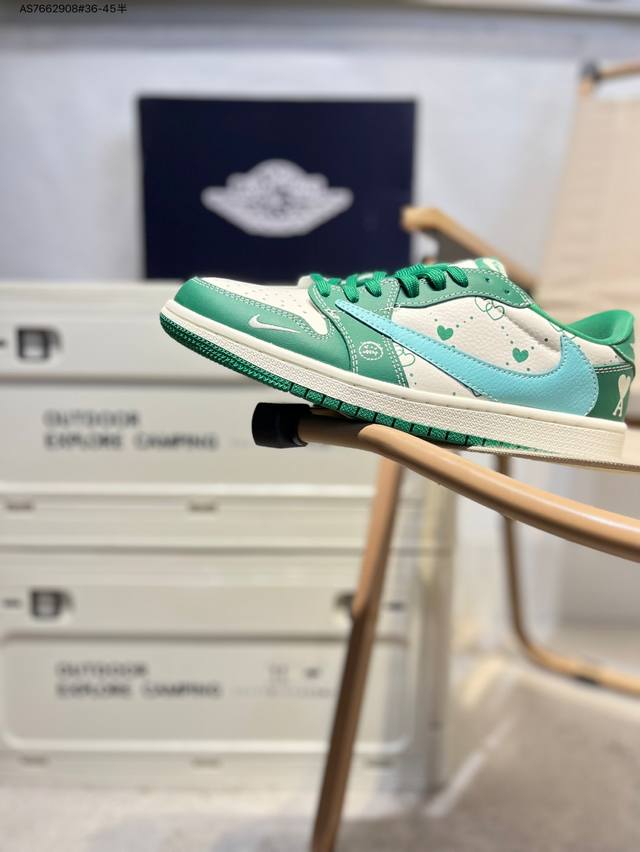 公司级头层皮乔丹Air Jordan 1 Low Aj1低帮系列篮球鞋 官方同步配色 原装级产物 #拒绝公底 立体鞋型 细节完美 高清洁度Ld2025 As76