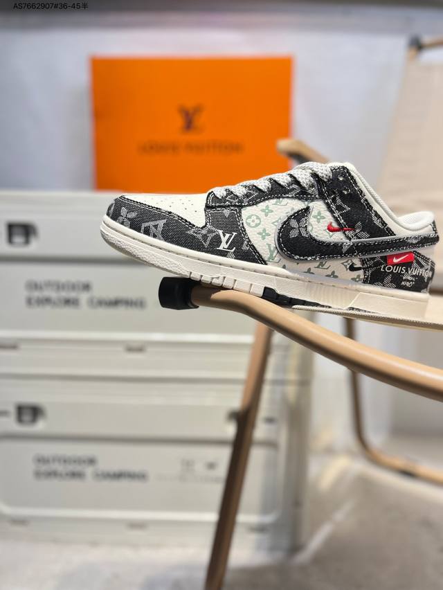 Lv X Nike Sb Dunk Low 大厂出品 极力推荐 新配色 原装头层材料 独家版型蒸餾加工 帶來的是更好的视觉和脚感体验 大厂纯原品质出货 清洁度