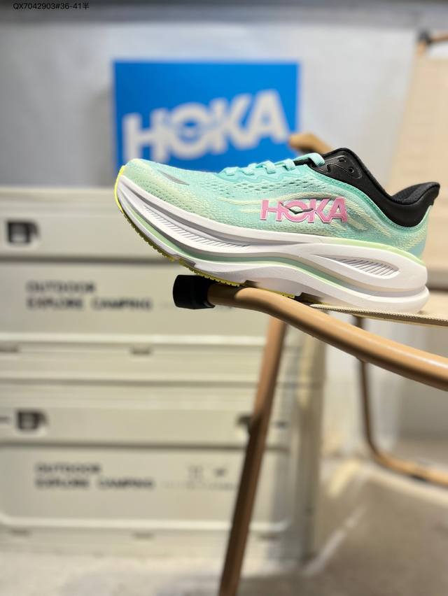 Hoka One One Bondi 9 柔软舒适防滑耐磨 低帮 休闲跑步鞋 1162012 Qx704 3#36-41半
