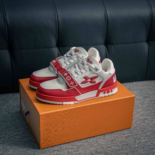 核心私 Tyler X Louis Vuitton 路易威登 Lv Trainer 联名款 低帮休闲板鞋 海淘代购同渠道品质 高端零售 外贸充正专供 原版购入开