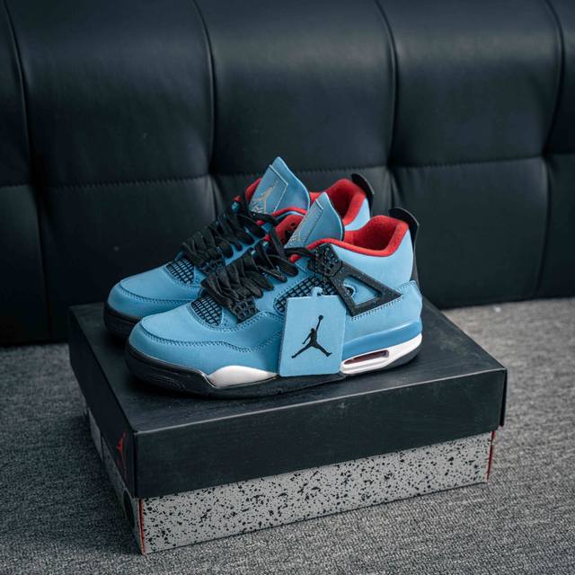 核心私 Air Jordan Aj4 Retro 原楦原纸板同源开发 完美呈现乔4的版型 内侧正确双色网格 还原细节 正确气垫颜色 正确网格工艺 正确拉帮工艺