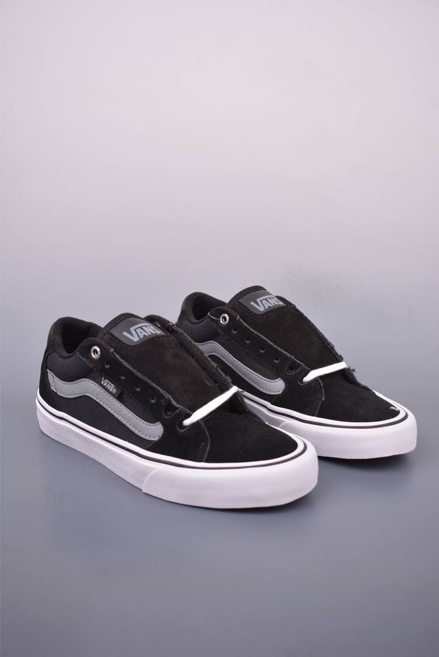 Vans Old Skool Faulkner 黑灰 范斯官方 防滑轻便低帮休闲滑板鞋 货号：Vn0A34A4Mki 尺码：35 36 36.5 37 38 3