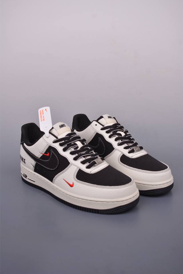 Nike Air Force 1 Low 灰白黑 原楦头原纸板 打造纯正空军版型 专注外贸渠道 全掌内置蜂窝气垫 原盒配件 原厂中底钢印、拉帮完美 官方货号：S