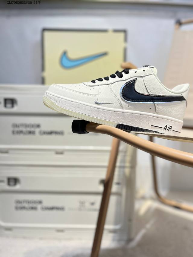 耐克 Nike Air Force 1 '07空军一号 百搭休闲运动板鞋。柔软、弹性十足的缓震性能和出色的中底设计，横跨复古与现代的外型结合，造就出风靡全球三十