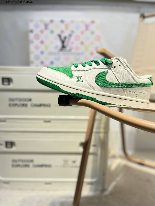 Lv X Nike Sb Dunk Low 大厂出品 极力推荐 新配色 原装头层材料 独家版型蒸餾加工 帶來的是更好的视觉和脚感体验 大厂纯原品质出货 清洁度