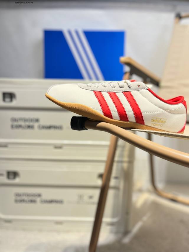 Adidas Originals Tokyo W 东京限定 全新Adidas Originals Tokyo W 系列复古百搭薄底德训风低帮休闲运动鞋 生胶底