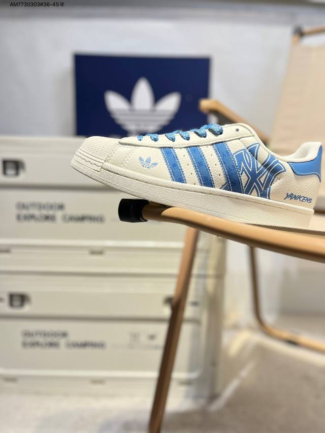 Mlb X Adidas Originals Superstar 经典配色 经典贝壳头官网同步 实拍首发渠道正品订单 诠释市场最高工艺水平区别市面普通真标版本，