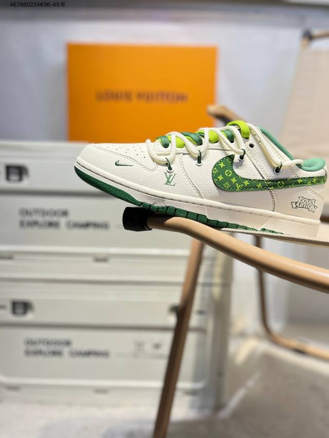 Lv X Nike Sb Dunk Low 大厂出品 极力推荐 新配色 原装头层材料 独家版型蒸餾加工 帶來的是更好的视觉和脚感体验 大厂纯原品质出货 清洁度