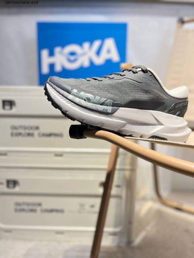 美国新兴跑鞋品牌 Hoka X Moncler Mafate Speed 2 机能轻量缓震网面增高越野男女跑步鞋1161998 Qx73 9#36-45半