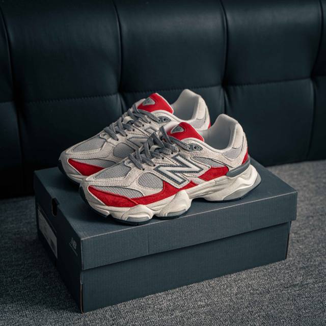 核心私 New Balance Nb9060系列 新百伦绒面革网布经典百搭防滑耐磨透气低帮生活休闲鞋 全套原楦原纸板原厂数据开发 进口三明治网面 原装进口翻毛皮