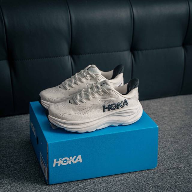 核心私 Hoka One One M Clifton 10 Low 克利夫顿10代系列低帮厚底网织轻量休闲运动慢跑鞋 用透气针织工程材料鞋面材质 轻量化材料高弹