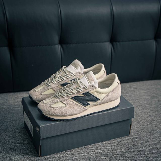 核心私 New Balance 新百伦 U471 复古休闲鞋 正确长绒鞋面 正确头层皮 N 字Logo 真皮纹理清晰可见 高弹大底 正确半透油蜡试脚纸 正确中底